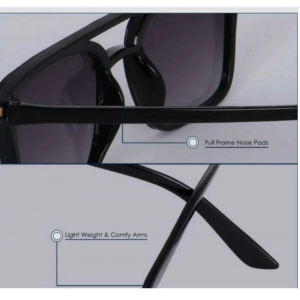 Generic Pack Of 2 Classic Unisex UV400 Protection Sunglasses (MultiColor)