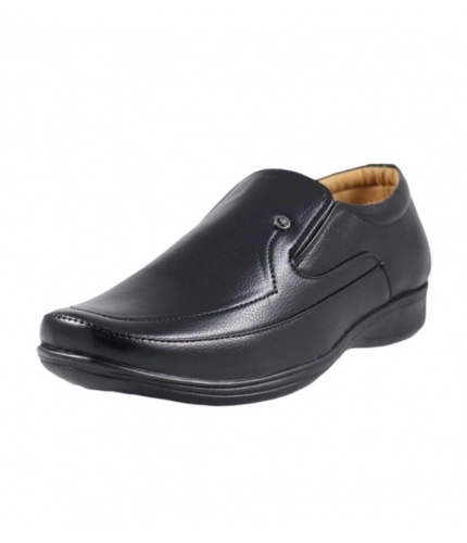 Men's Faux Leather Formal Shoes (Black)