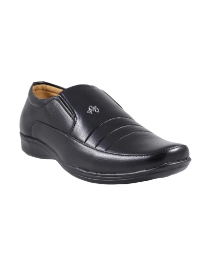 Men's Faux Leather Formal Shoes (Black)