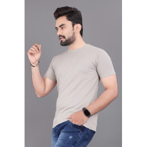 Generic Men's Casual Half Sleeve Cotton Round Neck T.Shirt (Grey)