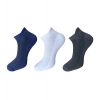3_Pair Set Unisex Casual Cotton Solid Ankle Length Socks (Multicolor) 3_Pair Set Unisex Casual Cotton Solid Ankle Length Socks (Multicolor)