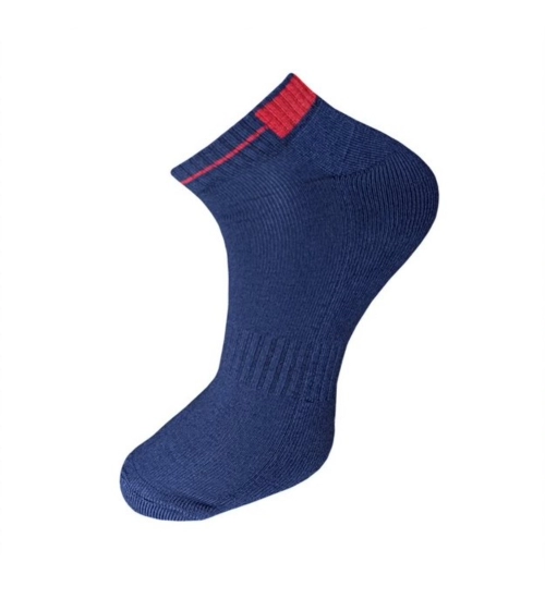 3_Pair Set Unisex Casual Cotton Solid Ankle Length Socks (Multicolor)