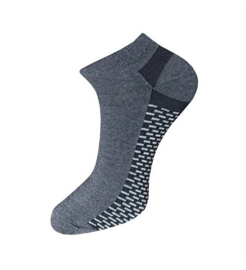 3_Pair Set Unisex Casual Cotton Solid Ankle Length Socks (Multicolor)