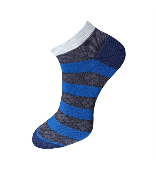 3_Pair Set Unisex Casual Cotton Printed Ankle Length Socks (Multicolor)