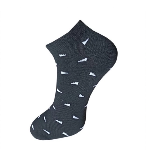 3_Pair Set Unisex Casual Cotton Printed Ankle Length Socks (Multicolor)
