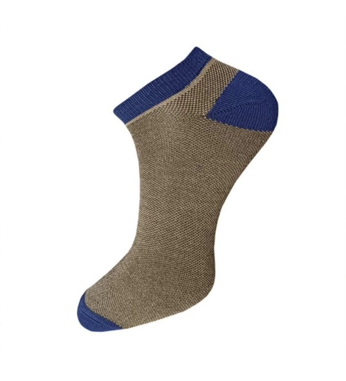 3_Pair Set Unisex Casual Cotton Solid Ankle Length Socks (Multicolor)