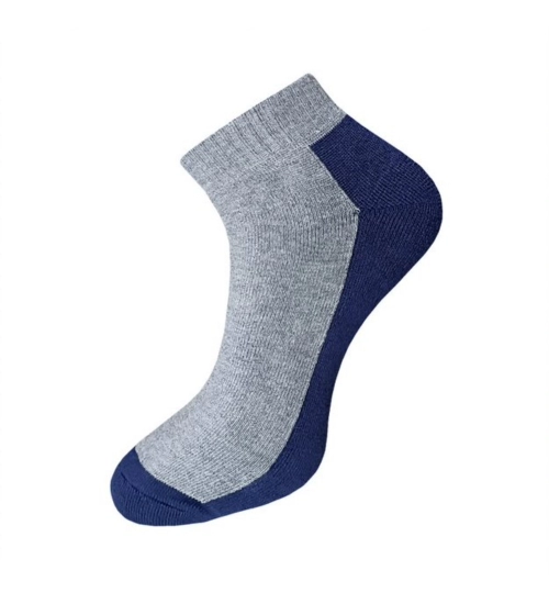3_Pair Set Unisex Casual Cotton Solid Ankle Length Socks (Multicolor)