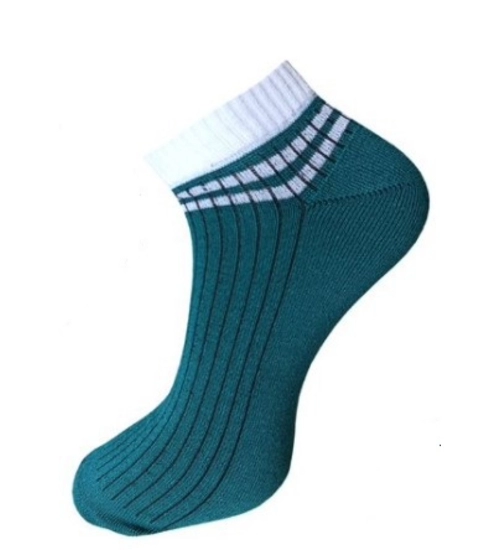 3_Pair Set Unisex Casual Cotton Striped Ankle Length Socks (Multicolor)