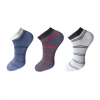 Dropship 3_Pair Set Unisex Casual Cotton Striped Ankle Length Socks (Multicolor)