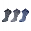 Dropship 3_Pair Set Unisex Casual Cotton Striped Ankle Length Socks (Multicolor)