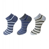 3_Pair Set Unisex Casual Cotton Striped Ankle Length Socks (Multicolor) 3_Pair Set Unisex Casual Cotton Striped Ankle Length Socks (Multicolor)