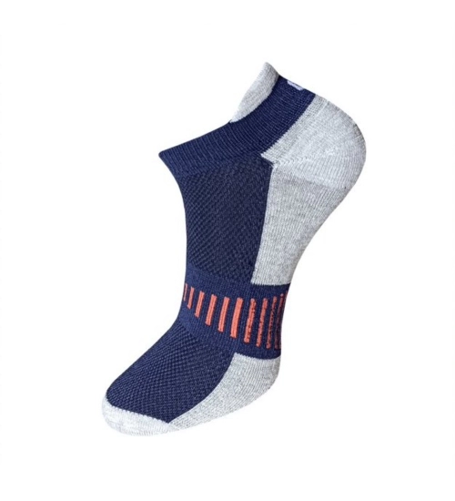 3_Pair Set Unisex Casual Cotton Striped Ankle Length Socks (Multicolor)