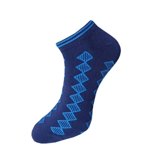 3_Pair Set Unisex Casual Cotton Printed Ankle Length Socks (Multicolor)