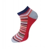 Dropship 3_Pair Set Unisex Casual Cotton Striped Ankle Length Socks (Multicolor)