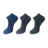 Dropship 3_Pair Set Unisex Casual Cotton Solid Ankle Length Socks (Multicolor)