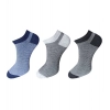 Dropship 3_Pair Set Unisex Casual Cotton Striped Ankle Length Socks (Multicolor)