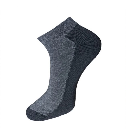 3_Pair Set Unisex Casual Cotton Solid Ankle Length Socks (Multicolor)