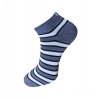 3_Pair Set Unisex Casual Cotton Striped Ankle Length Socks (Multicolor) 3_Pair Set Unisex Casual Cotton Striped Ankle Length Socks (Multicolor)