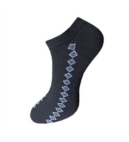 3_Pair Set Unisex Casual Cotton Printed Ankle Length Socks (Multicolor)
