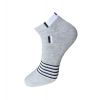 Dropship 3_Pair Set Unisex Casual Cotton Striped Ankle Length Socks (Multicolor)