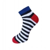 Dropship 3_Pair Set Unisex Casual Cotton Striped Ankle Length Socks (Multicolor)