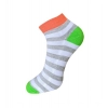 Dropship 3_Pair Set Unisex Casual Cotton Striped Ankle Length Socks (Multicolor)