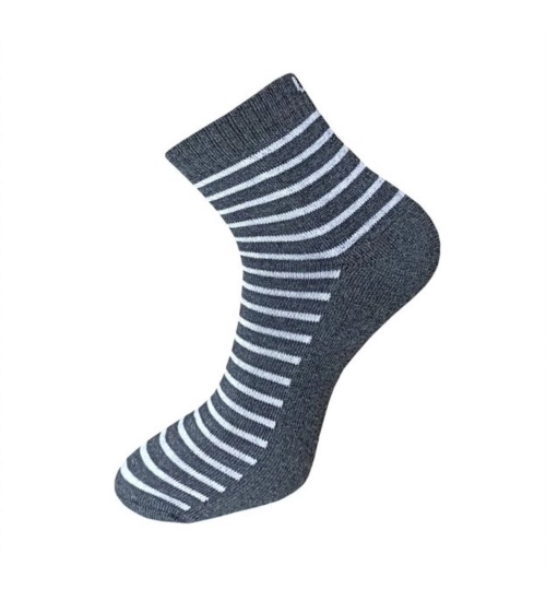 3_Pair Set Unisex Casual Cotton Printed Ankle Length Socks (Multicolor)