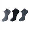 Dropship 3_Pair Set Unisex Casual Cotton Printed Ankle Length Socks (Multicolor)