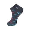 Dropship 3_Pair Set Unisex Casual Cotton Printed Ankle Length Socks (Multicolor)