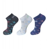 Dropship 3_Pair Set Unisex Casual Cotton Printed Ankle Length Socks (Multicolor)