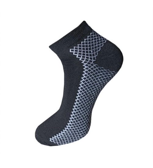 3_Pair Set Unisex Casual Cotton Printed Ankle Length Socks (Multicolor)