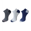 Dropship 3_Pair Set Unisex Casual Cotton Solid Ankle Length Socks (Multicolor)