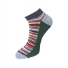 Dropship 3_Pair Set Unisex Casual Cotton Striped Ankle Length Socks (Multicolor)