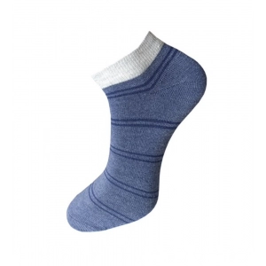Generic 3_Pair Set Unisex Casual Cotton Striped Ankle Length Socks (Multicolor)