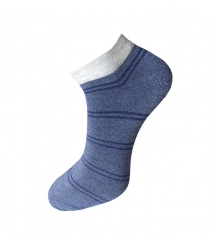 3_Pair Set Unisex Casual Cotton Striped Ankle Length Socks (Multicolor) 3_Pair Set Unisex Casual Cotton Striped Ankle Length Socks (Multicolor)