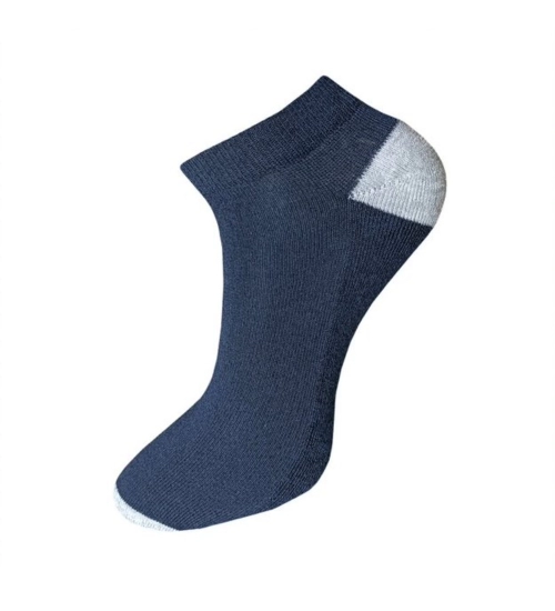 3_Pair Set Unisex Casual Cotton Solid Ankle Length Socks (Multicolor)