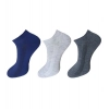 Dropship 3_Pair Set Unisex Casual Cotton Solid Ankle Length Socks (Multicolor)