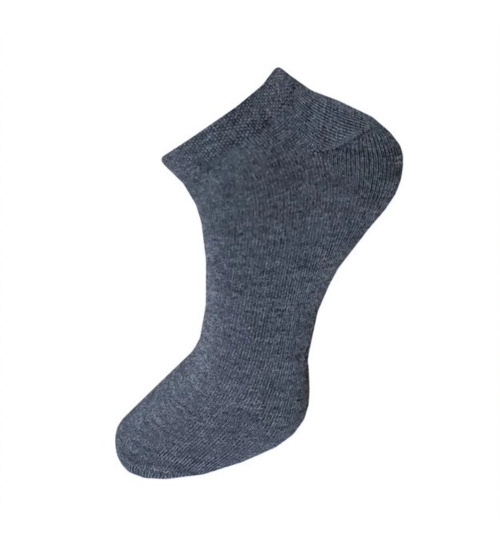 3_Pair Set Unisex Casual Cotton Solid Ankle Length Socks (Multicolor)