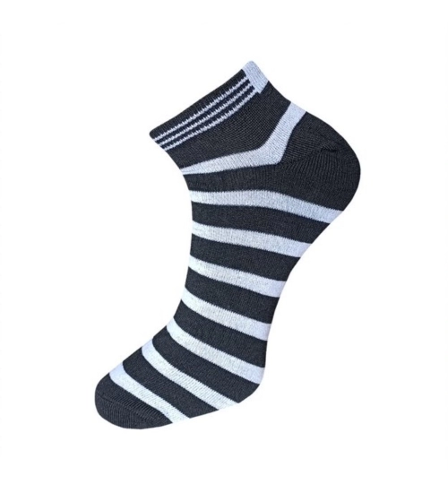 3_Pair Set Unisex Casual Cotton Solid Ankle Length Socks (Multicolor)