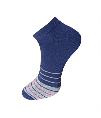 3_Pair Set Unisex Casual Cotton Striped Ankle Length Socks (Multicolor) 3_Pair Set Unisex Casual Cotton Striped Ankle Length Socks (Multicolor)