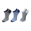 Dropship 3_Pair Set Unisex Casual Cotton Striped Ankle Length Socks (Multicolor)
