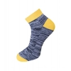 Dropship 3_Pair Set Unisex Casual Cotton Ribbed Ankle Length Socks (Multicolor)