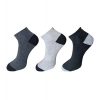 3_Pair Set Unisex Casual Cotton Solid Ankle Length Socks (Multicolor) 3_Pair Set Unisex Casual Cotton Solid Ankle Length Socks (Multicolor)