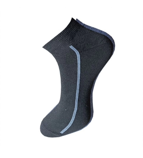 3_Pair Set Unisex Casual Cotton Solid Ankle Length Socks (Multicolor)