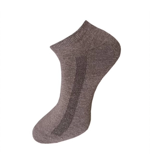 3_Pair Set Unisex Casual Cotton Solid Ankle Length Socks (Multicolor)