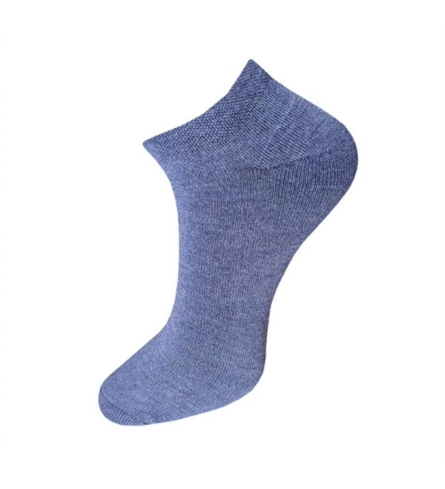 3_Pair Set Unisex Casual Cotton Solid Ankle Length Socks (Multicolor)