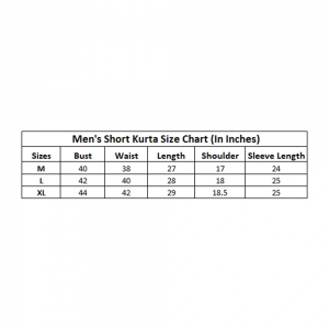 Generic Men's Cotton Blended Printed Full Sleeve Shortkurta (Multicolor)