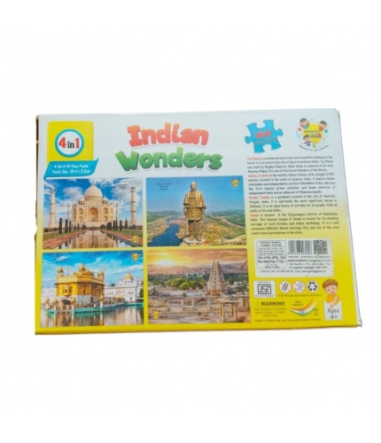 160_Pcs Set Indian Wonders Puzzle | Cardboard | Educational Toys| 3+ Years 160_Pcs Set Indian Wonders Puzzle | Cardboard | Educational Toys| 3+ Years