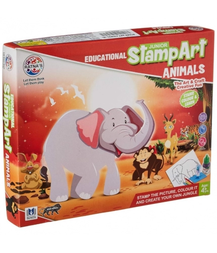 Stamp Art-Animal | Plastic | Educational Toys | 4+ Years