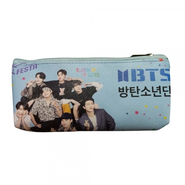 Dropship Pack Of_2 Pencil Poch - BTS |   Canvas  |   Stationery | 3+ Years